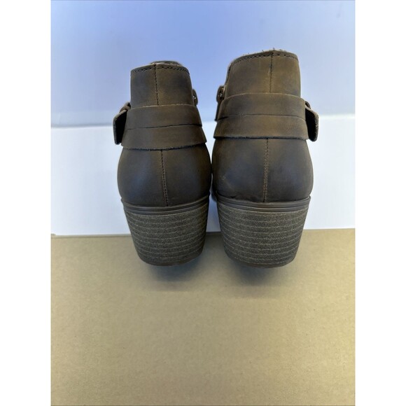 Clarks Charlten Rae Ankle Boot Women Size 9.5 Mushroom Oily New With Box - Picture 6 of 8